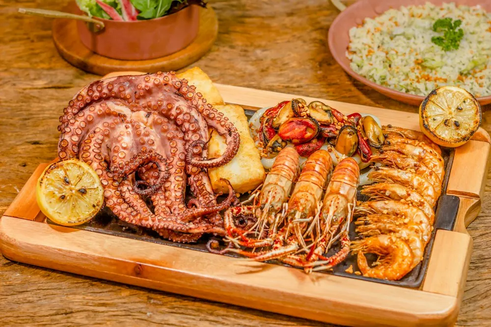 Poulpe grillé
